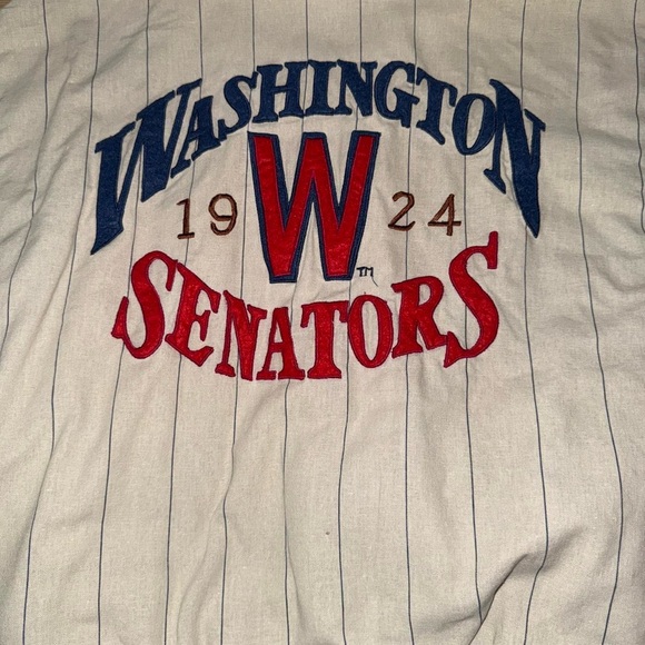 Vintage Washington Senators Mirage Cooperstown Collection Bomber Jacket - Picture 4 of 7